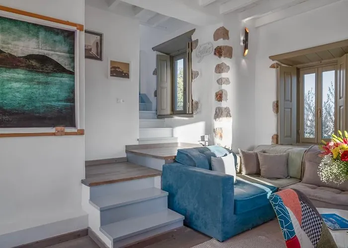 Sea & Sunset View Chora With Private Jacuzzi Tatil Evi Pátmos